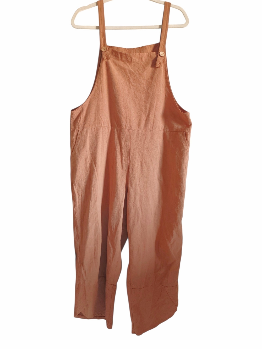 Rust-Tone Cotton Overalls